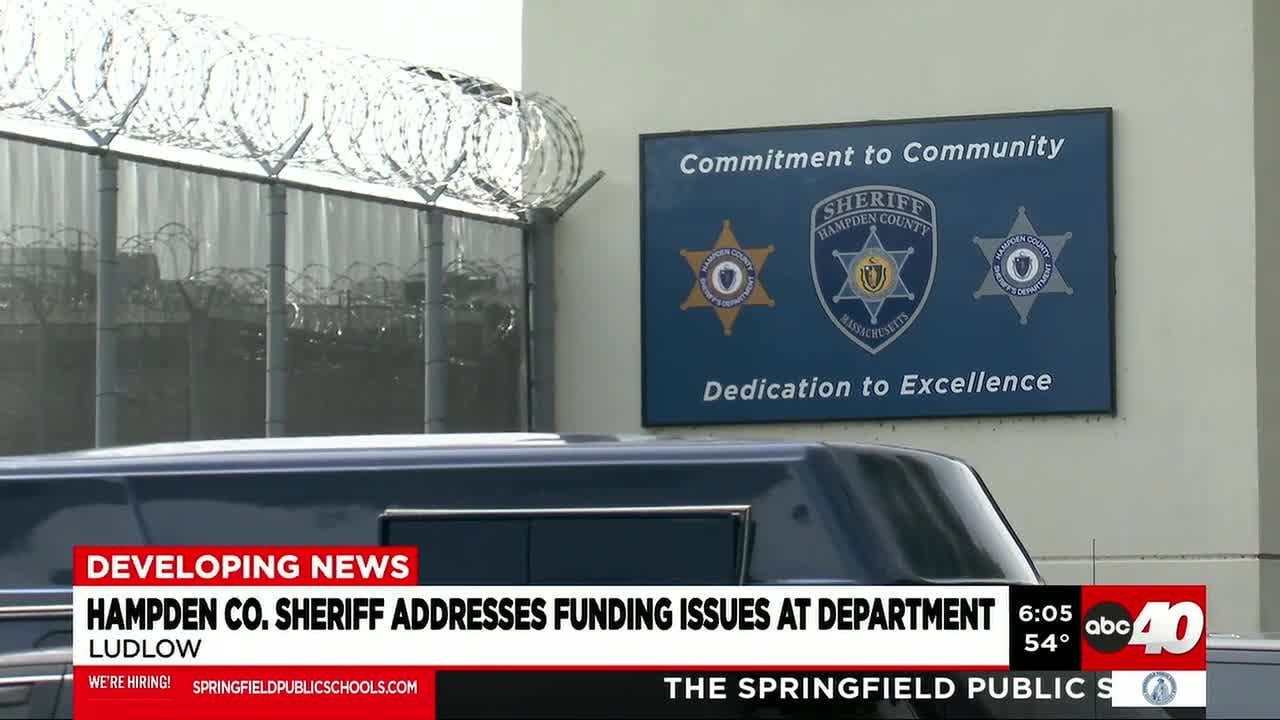 Hampden County Sheriff Nick Cocchi addresses funding issues at office