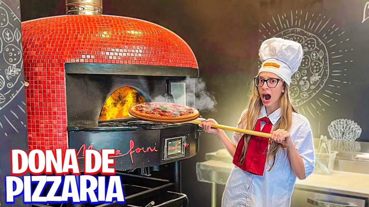 VIREI DONA DE UMA PIZZARIA DE VERDADE POR UMA DIA! Ft FABIANA LANDIM E POLIANA LANDIM