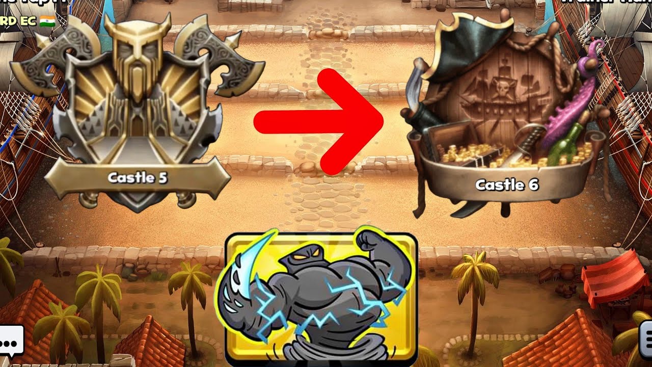 Castle Crush 🔥 Castle 5 To 6 Best Deck 🔥 With Storm Elemental Legendary Card 🔥 Gameplay 🔥