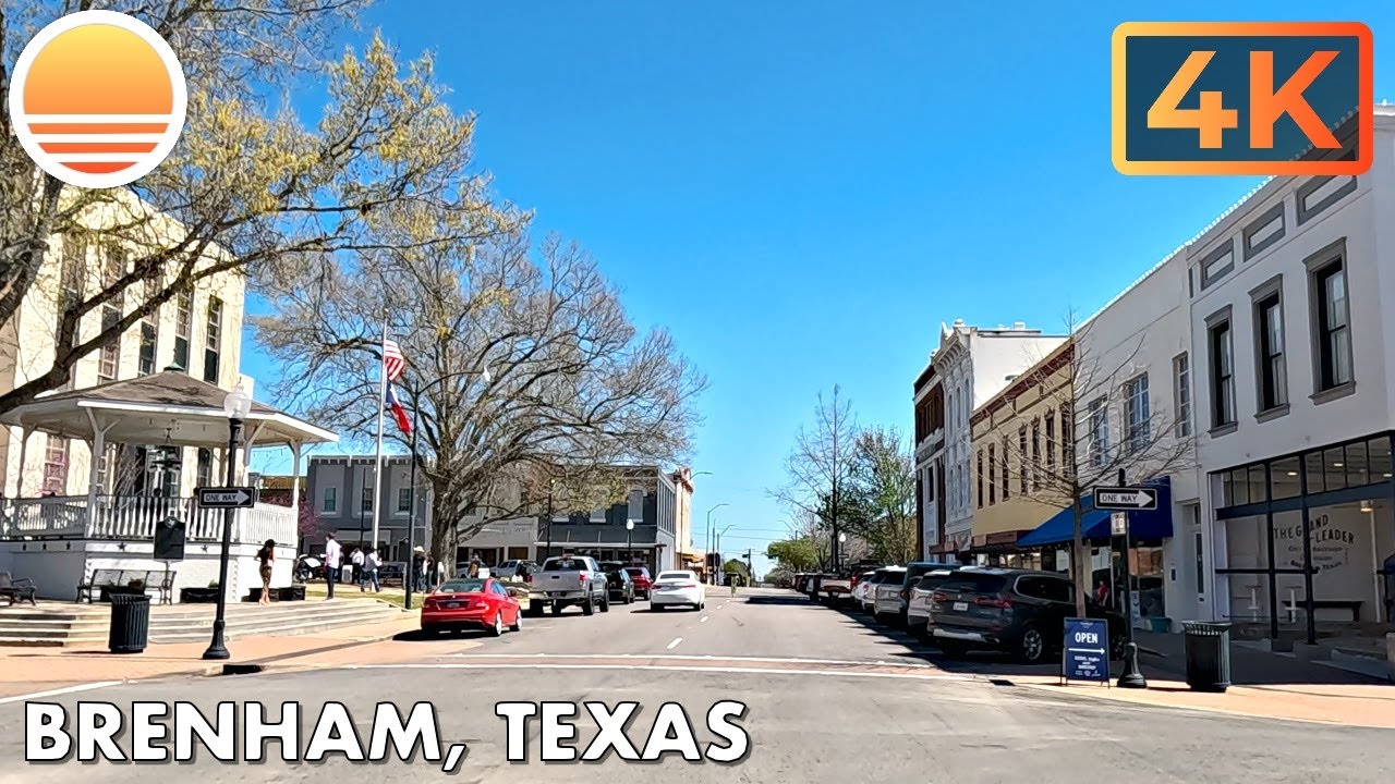 Downtown Brenham, Texas! Drive with me!