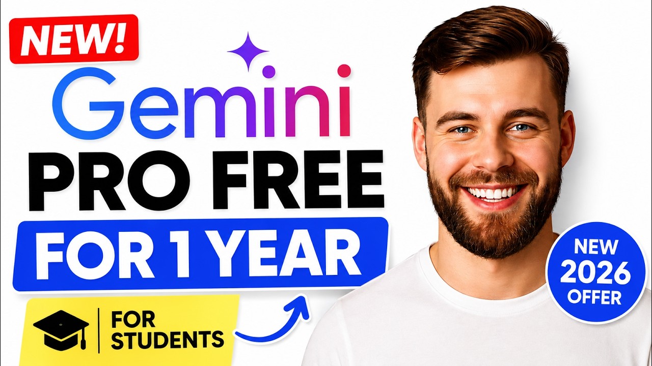 Получите Gemini Pro БЕСПЛАТНО на 1 год! Новое предложение для студентов 2026
