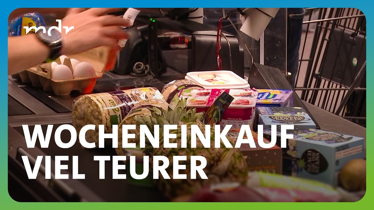Lebensmittelpreise stark gestiegen: Schr&auml;nken sich die Menschen beim Einkauf ein? | MDR um 4 | MDR