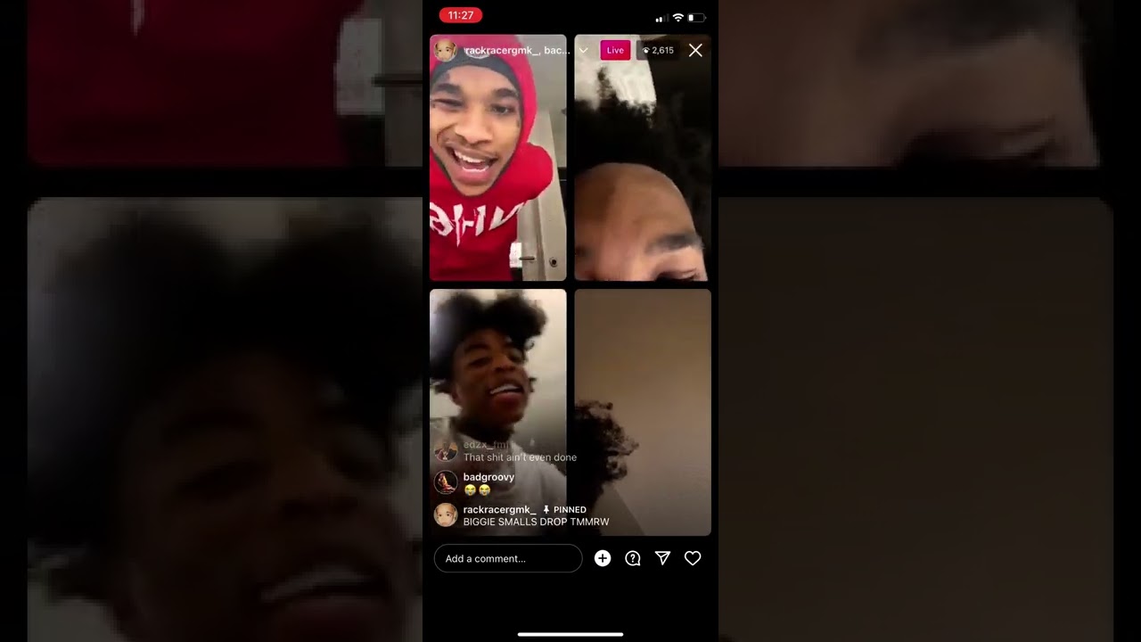 Youngeen Ace Instagram live with GMK “the opps got vaporized” 1/27/22