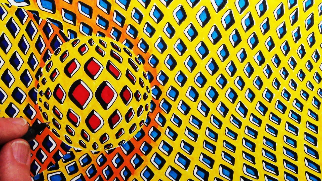 How to Draw a Moving Optical Illusion