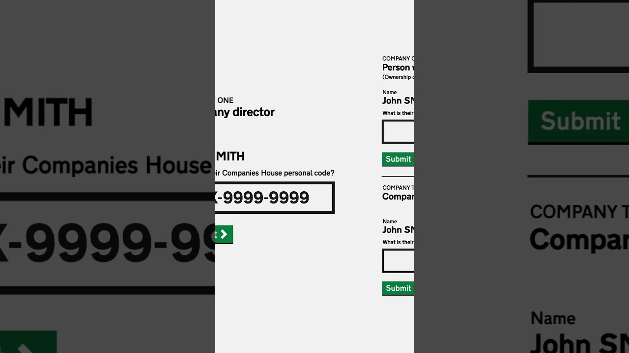 Персональные коды при подтверждении вашей личности в Companies House