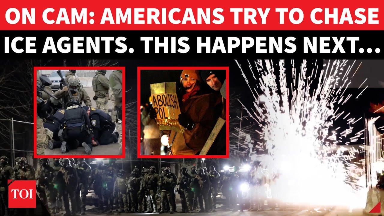 Minnesota ICE Protest Turns ‘Explosive’; Trump's Agents ‘OPEN FIRE’ As Americans Hurl Abuses | Watch