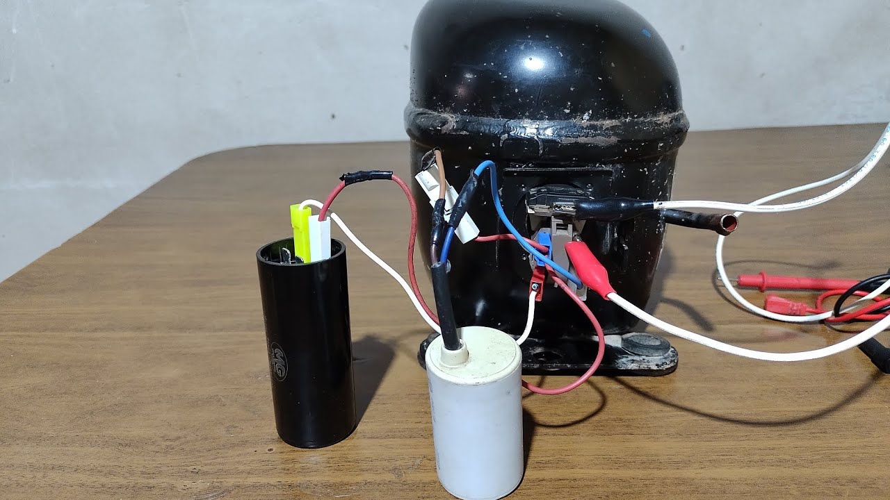 #como #conectar #capacitor  de arranque y de trabajo a #motor de heladera familiar o #nevera