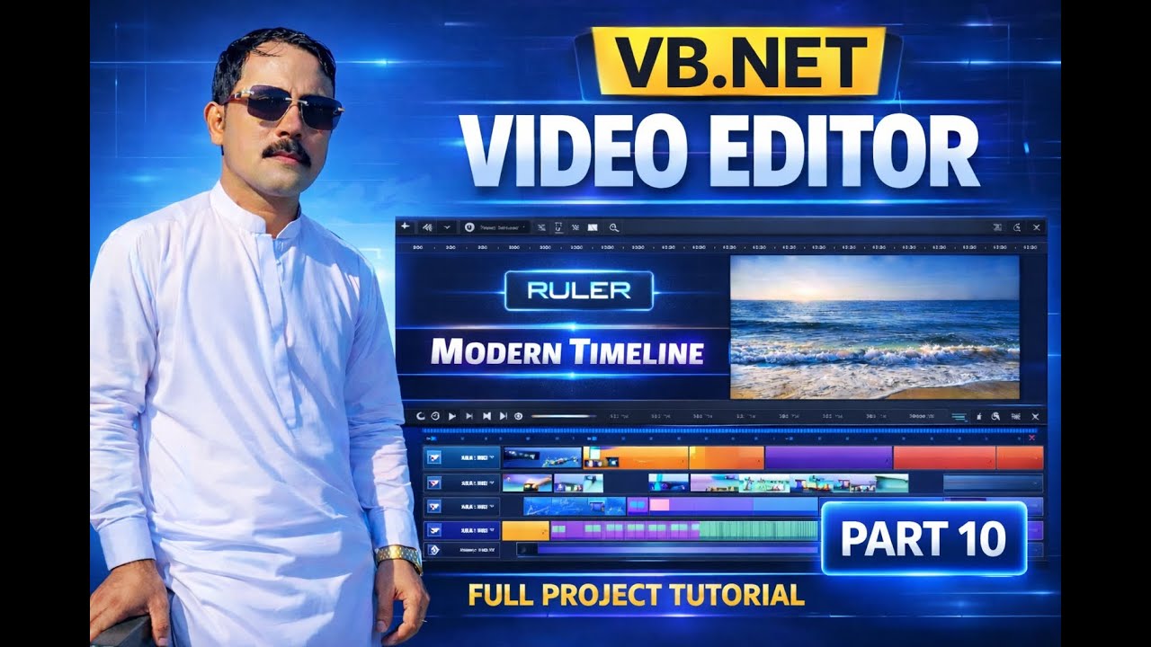 How to Create Timeline Ruler in VB.NET 🎬 | Video Editor Project Part 10 | 2026