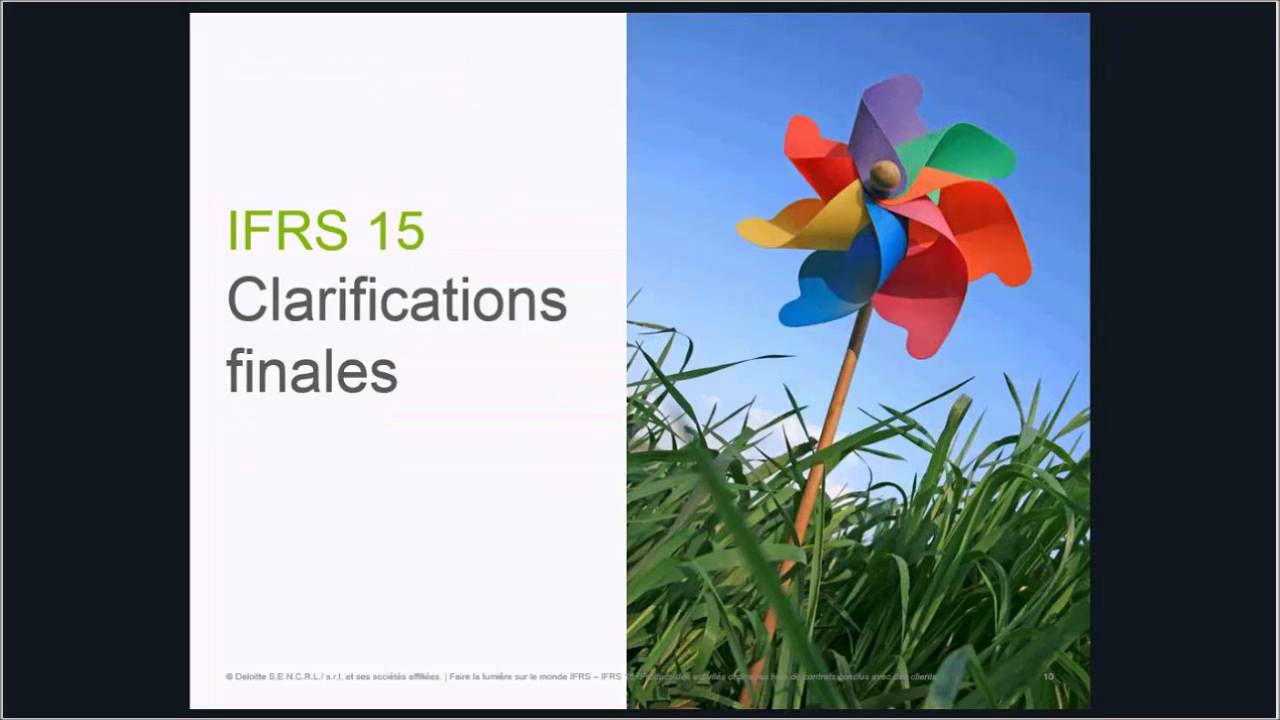 IFRS 15, Produits des activités ordinaires tirés de contrats conclus avec des clients