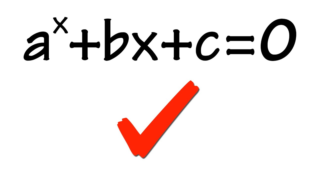 Solving a^x+bx+c=0