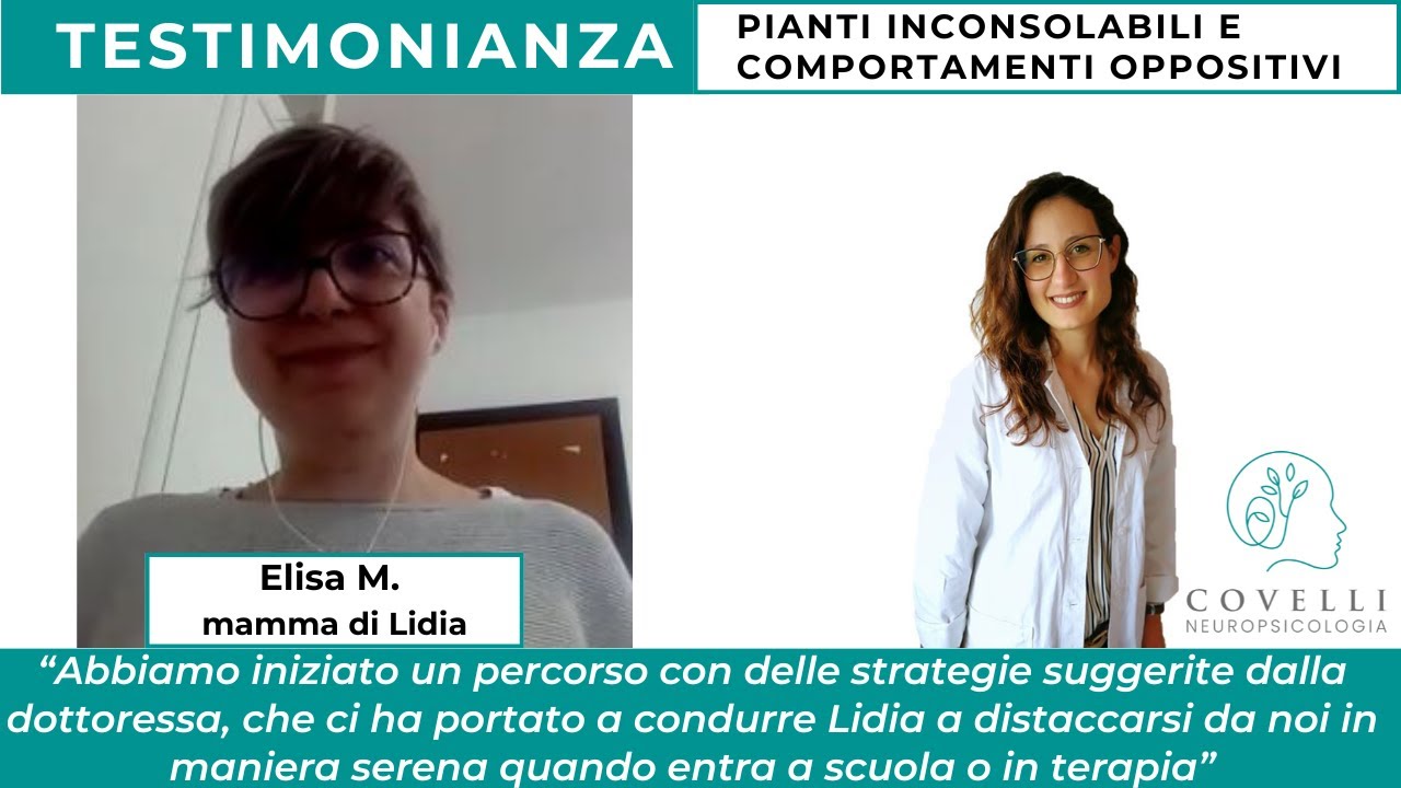 Testimonianza Elisa M. PERCORSO PSICOEDUCATIVO PER GESTIRE COMPORTAMENTI PROBLEMA