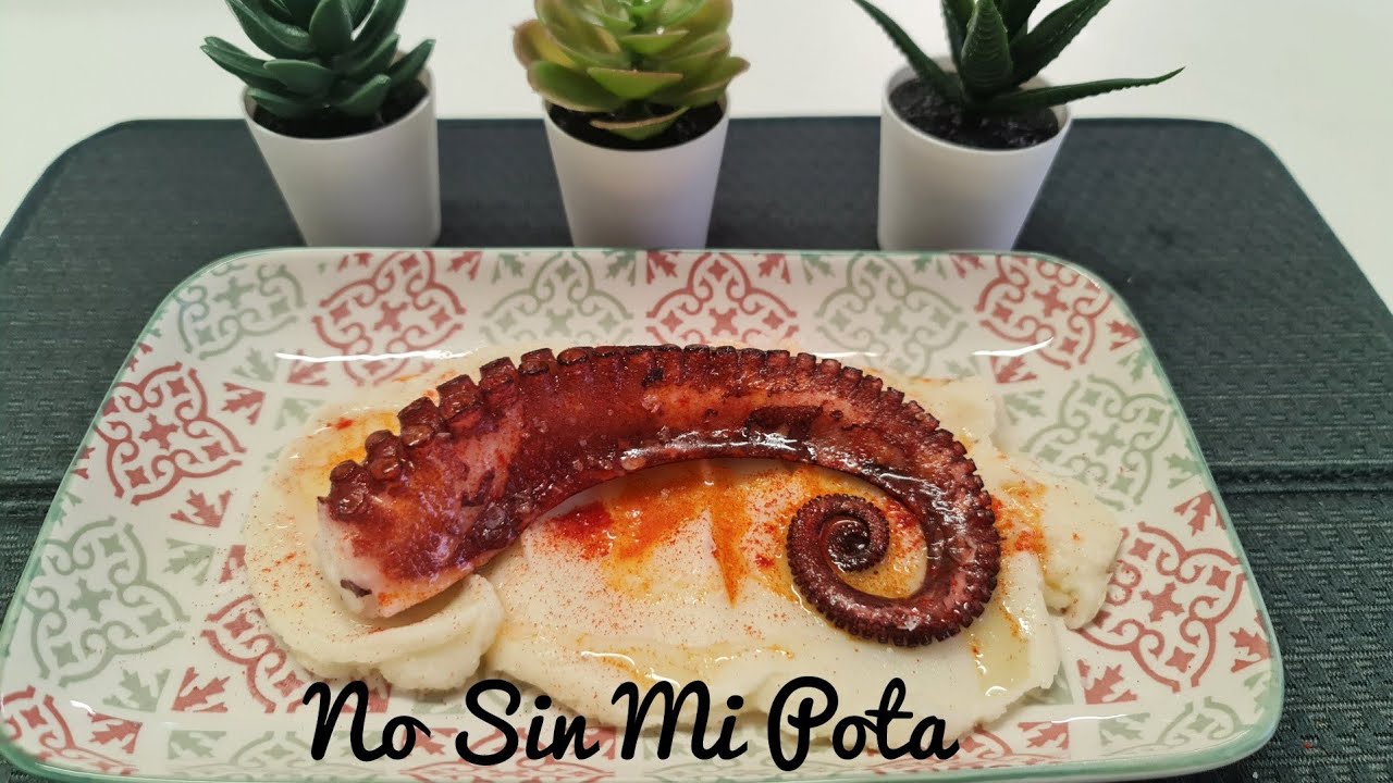 PULPO a la plancha con PURÉ de patata
