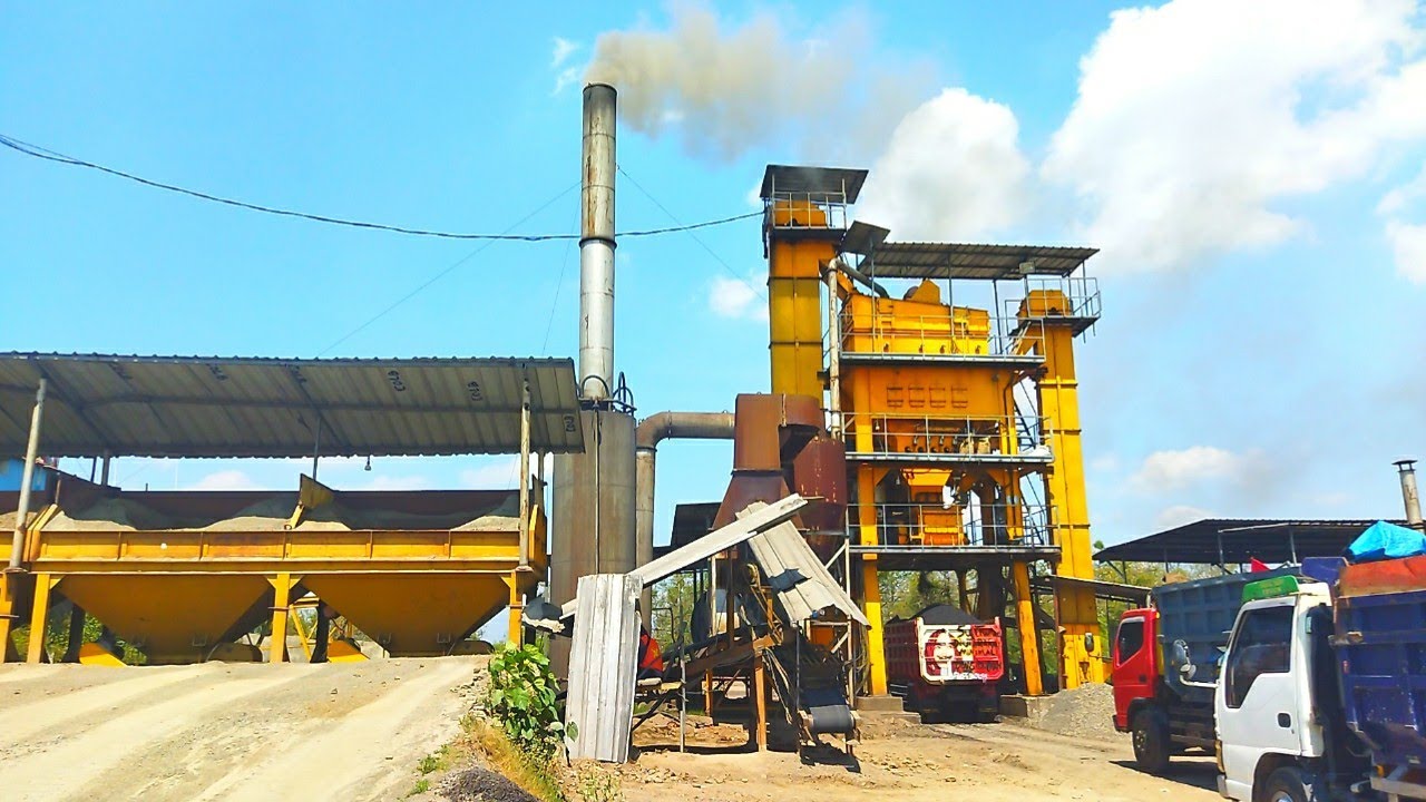 PROSES PRODUKSI ASPAL, PEMBUATAN ASPAL // ASPHALT MIXING PLANT
