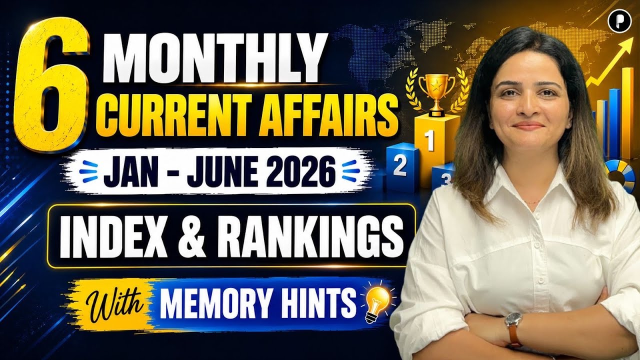 6 Months Current Affairs 2026 | Index & Ranking (Jan&ndash;June) with Memory Tricks