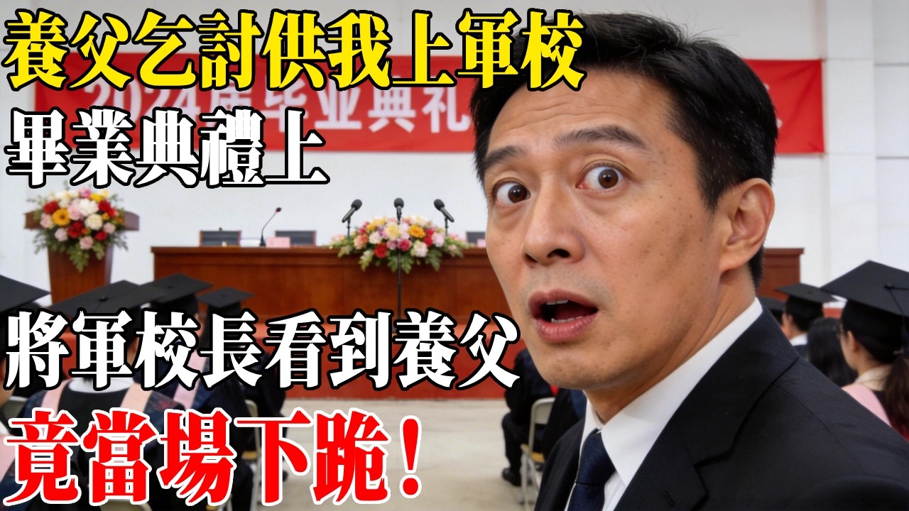 養父乞討供我上軍校，畢業典禮上，將軍校長看到養父，竟當場下跪！#民間故事 #人間故事會