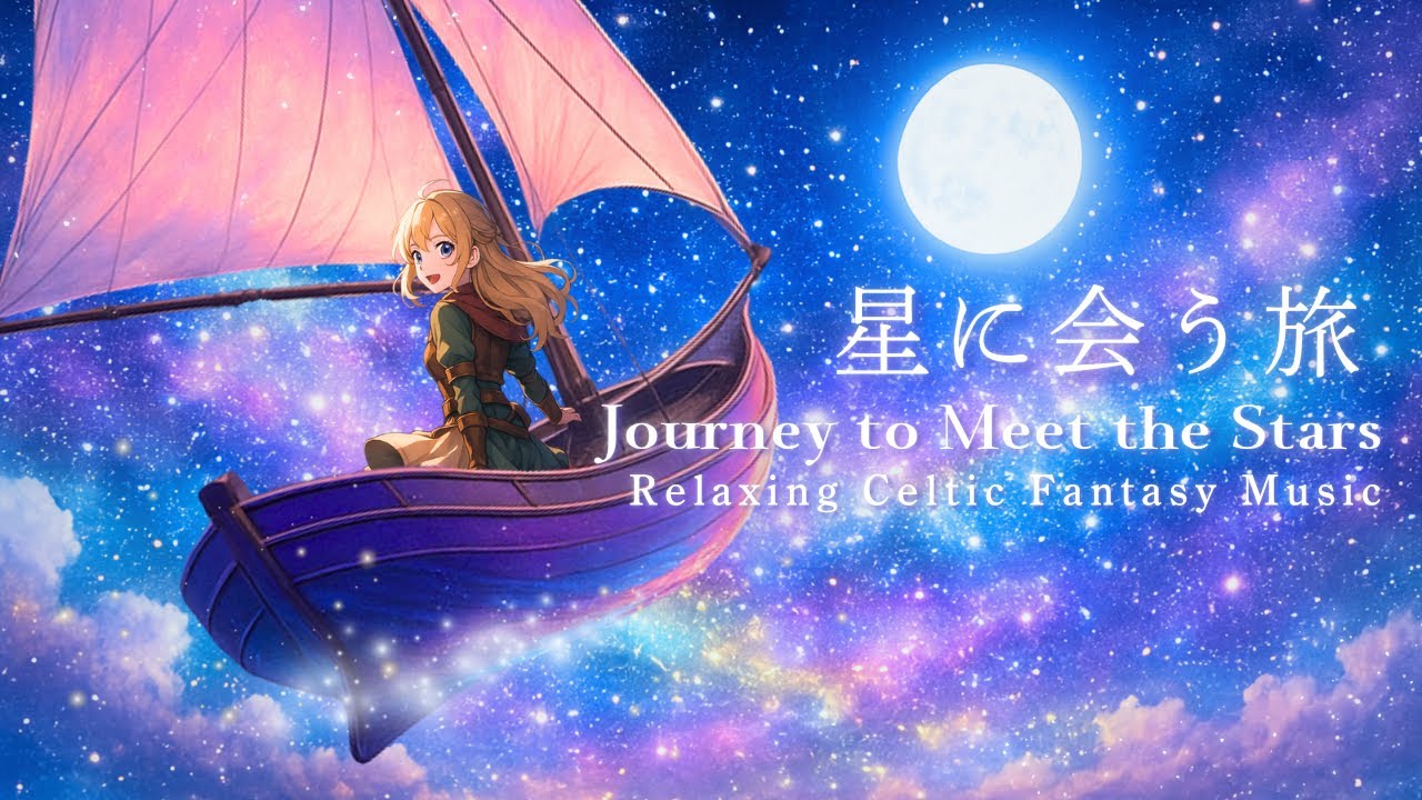 【星に会う旅】ケルト音楽 | キラキラとした幻想的リラックスBGM | 夜の星空の癒し曲