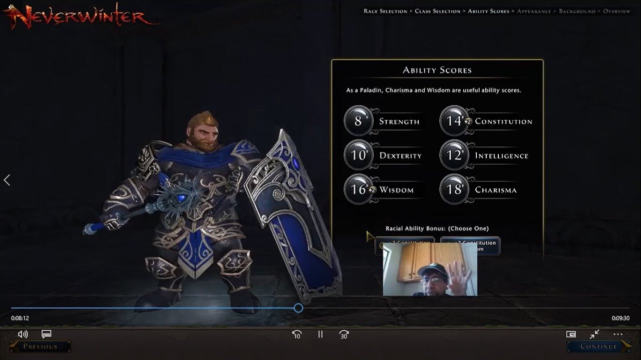 Neverwinter character creation 2021