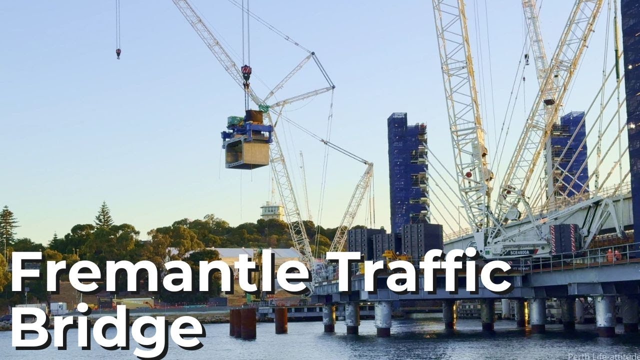 Fremantle Traffic Bridge — Final Upgrade Works Before Closure (Perth, 4K)
