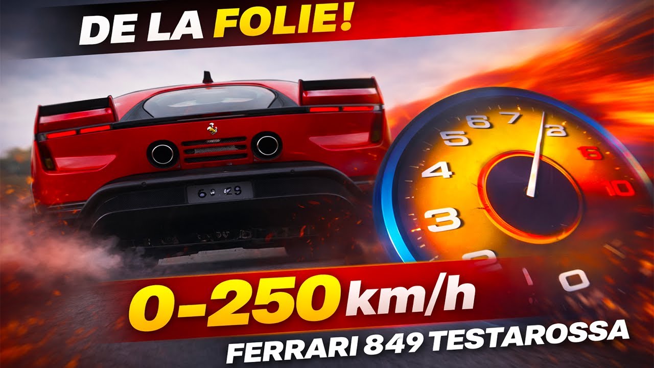 L'accélération de la Ferrari 849 Testarossa !