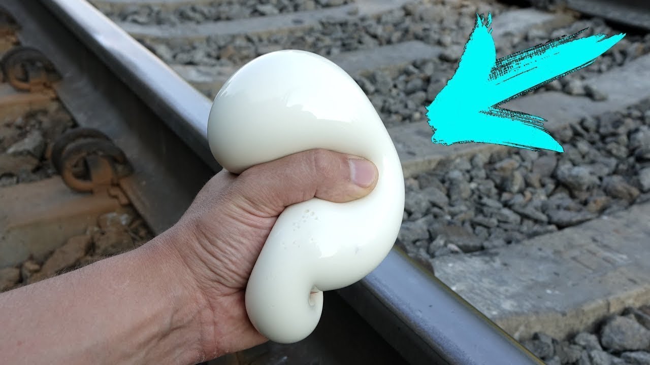 UN TREN APLASTA FLUIDO NO NEWTONIANO...¿QUE PASARIA?