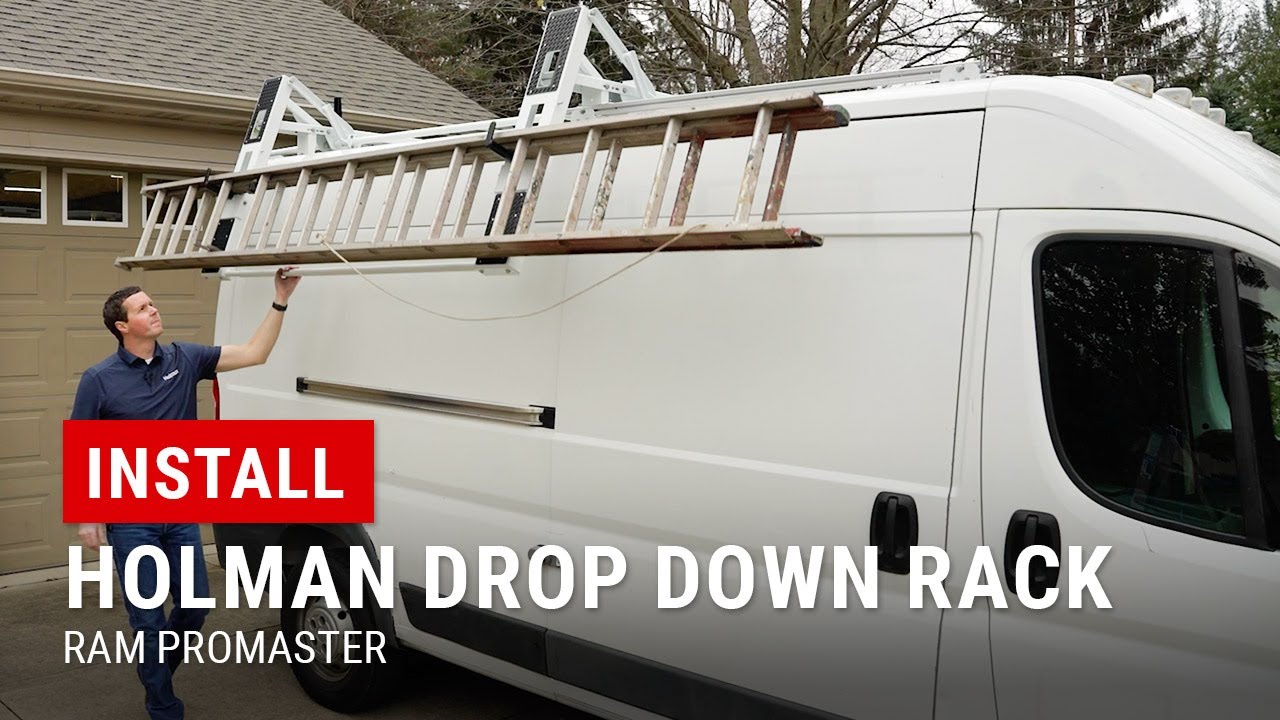 Installing Holman Drop-Down Ladder Rack on RAM ProMaster