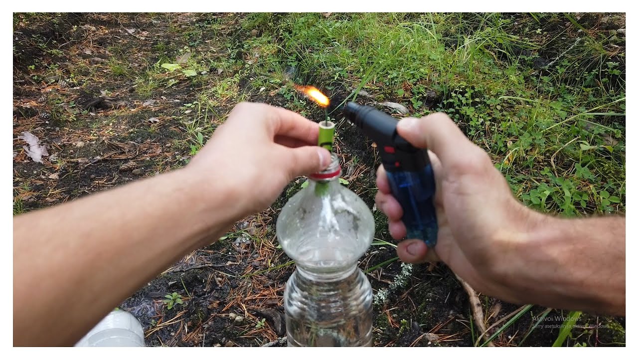 Firecracker in waterbottle comparison