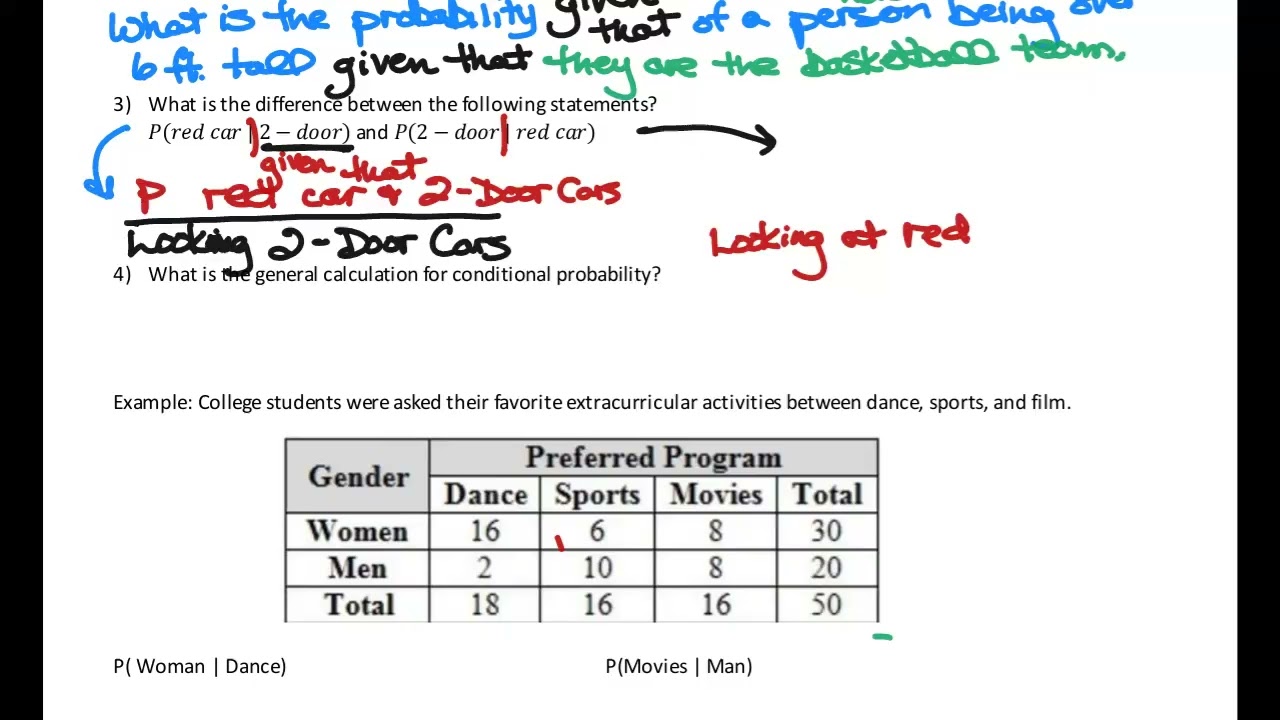 1/14/26 - Conditional Prob