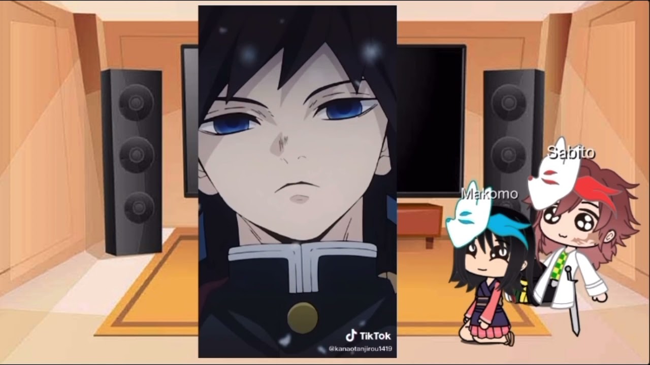 Sabito and Makomo react to Giyuu (some Giyutan, ZenNezu, InoAoi, SabiMako)