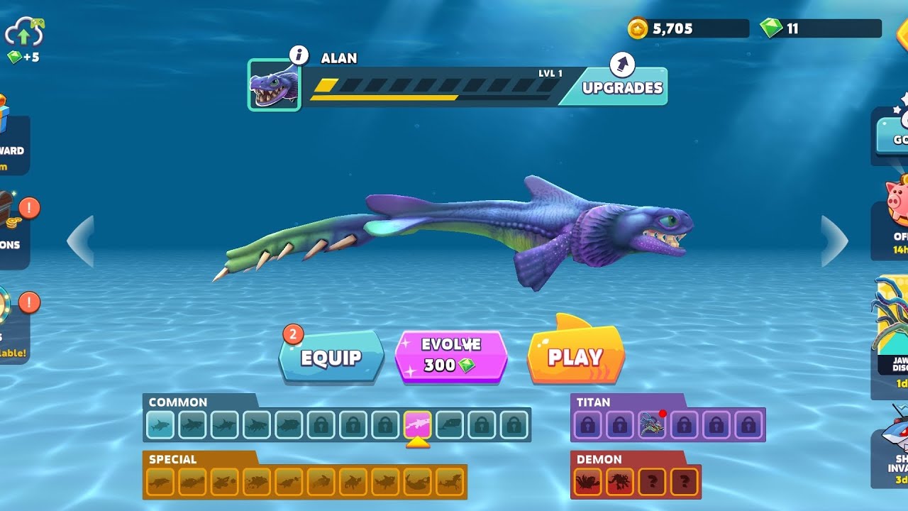 🦈 DAPAT HIU BARU! Auto OP di Hungry Shark Evolution 🔥