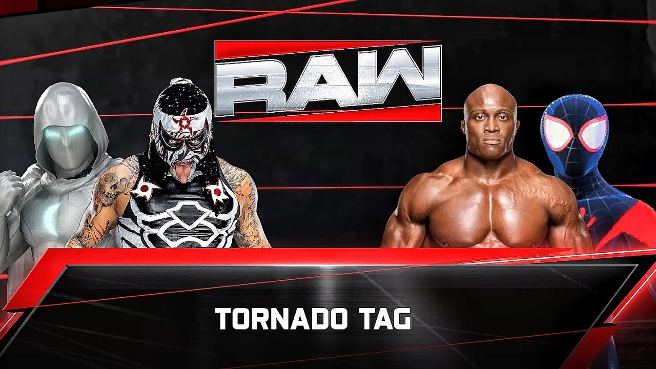 Penta And MoonKnight Vs Bobby Lashley And Miles Morales - Tag Team Match At WWE MAIN EVENT