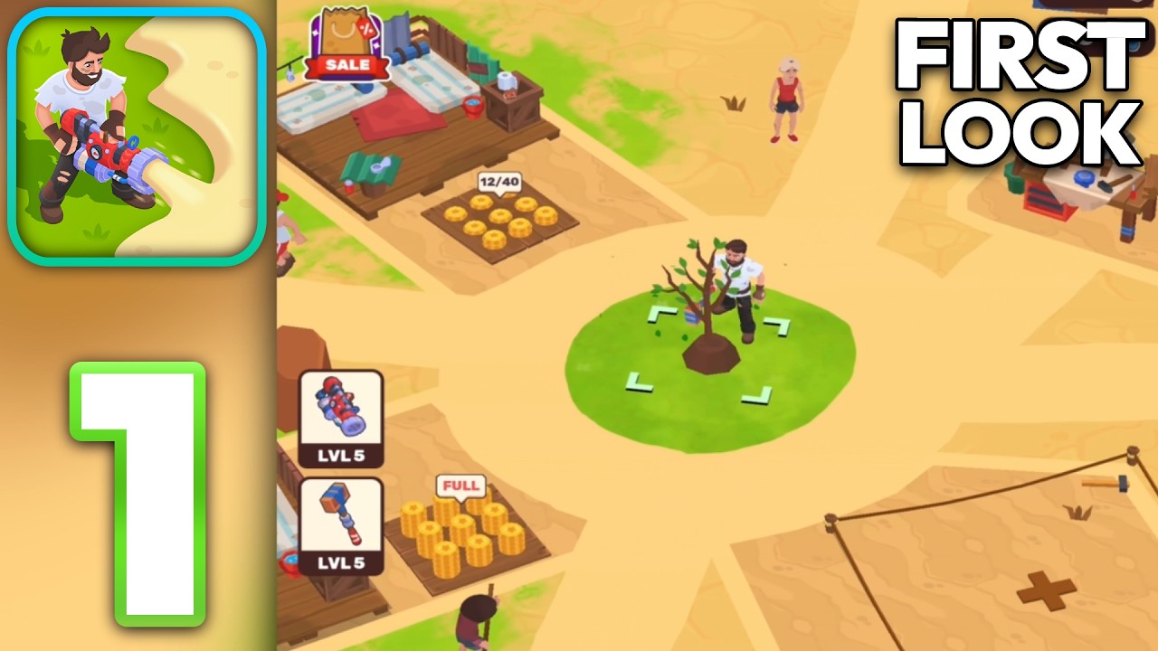 Wasteland Life: Survival Idle - Walkthrough Gameplay Part 1 - Tutorial (iOS, Android)