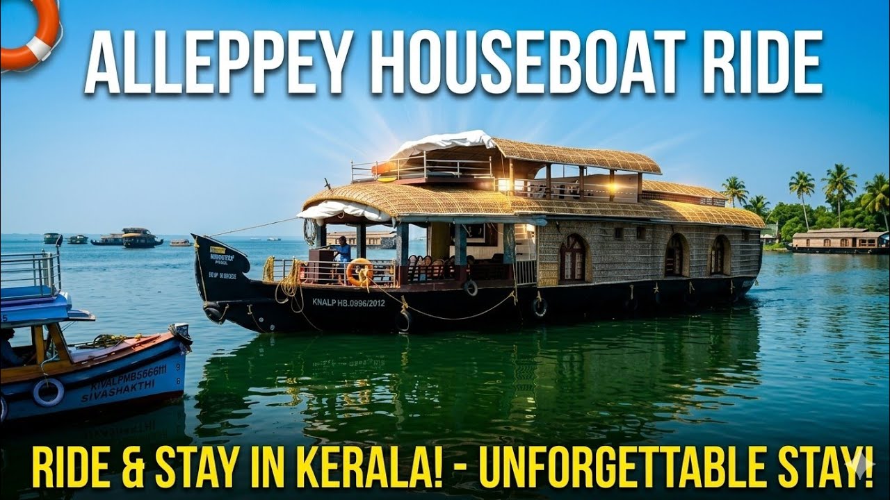 Kerala Vlog I Houseboat Ride and stay in Alleppey (Alappuzha) Backwaters Kerala I Gods own country