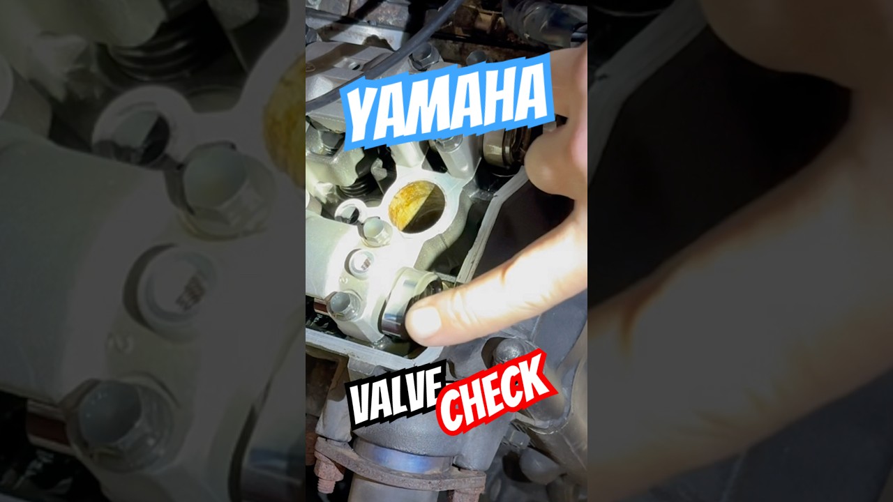 Valve clearance check for the R1!🔥 #yamaha #motorcycle #engineering #diy #shorts #viralshort