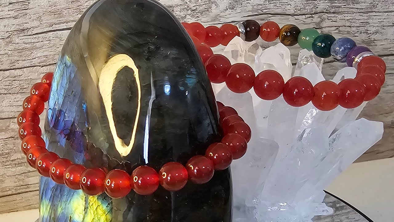 🔴 LIVE Cornaline & Labradorite 💎 Pierres naturelles | Bijoux &eacute;nerg&eacute;tiques & relaxation visuelle
