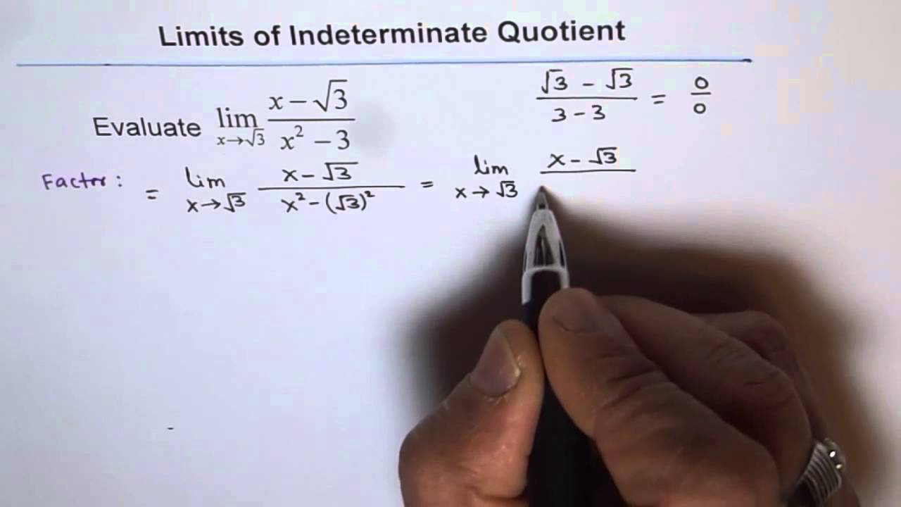 Limit by Rationalization and Difference of Squares