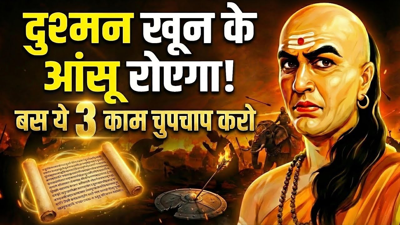 दुश्मन खून के आंसू रोयेगा, बस ये 3 काम चुपचाप करो video Chanakya Niti