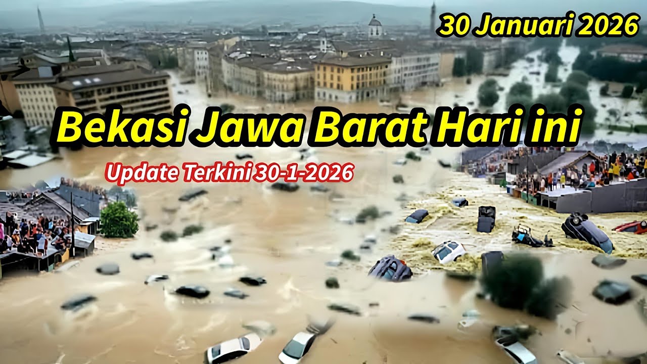 BANJIR BEKASI TERKINI 30/1/2026! RIBUAN RUMAH & KENDARAAN TENGGELAM - BANJIR BEKASI HARI INI
