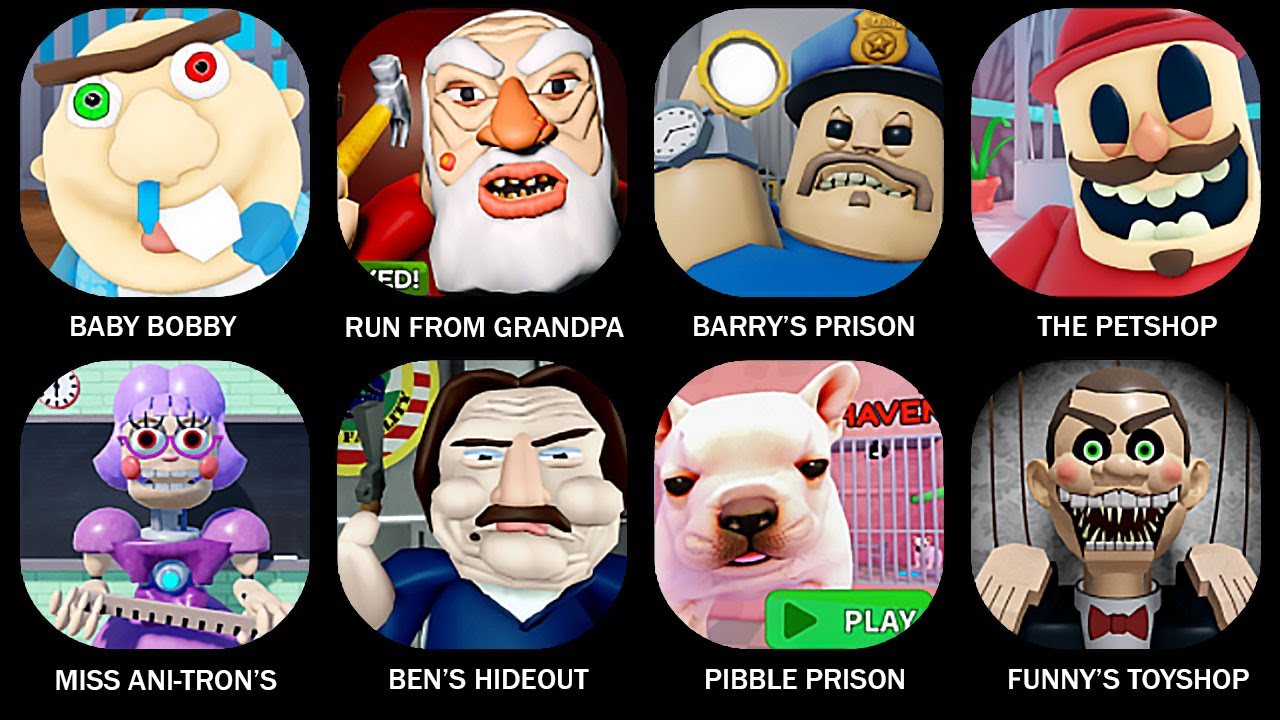 ROBLOX:ESCAPE BABY BOBBY DAYCARE! (FIRST PERSON OBBY),RUN FROM GRANDPA! (SCARY OBBY)....#roblox