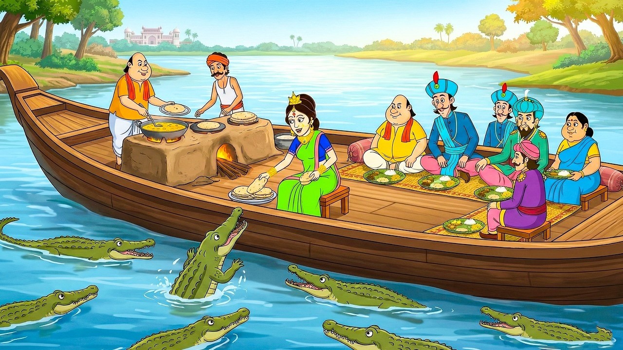 রানি নৌকার ওপর থেকে কুমিরকে রুটি খাইয়েছিল। । || Gopal Bhar || New episode