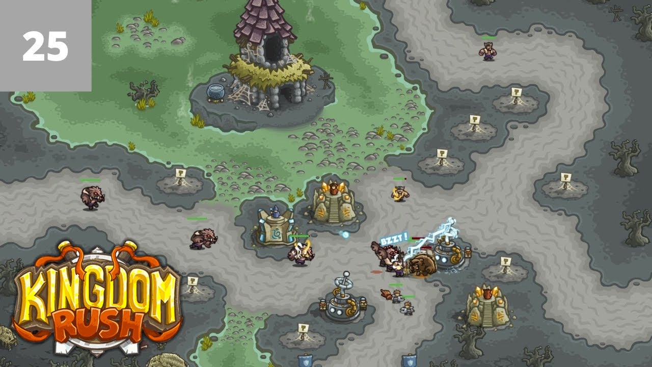Kingdom Rush (Veteran) Iron Walkthrough Part 25 - Nightfang Swale