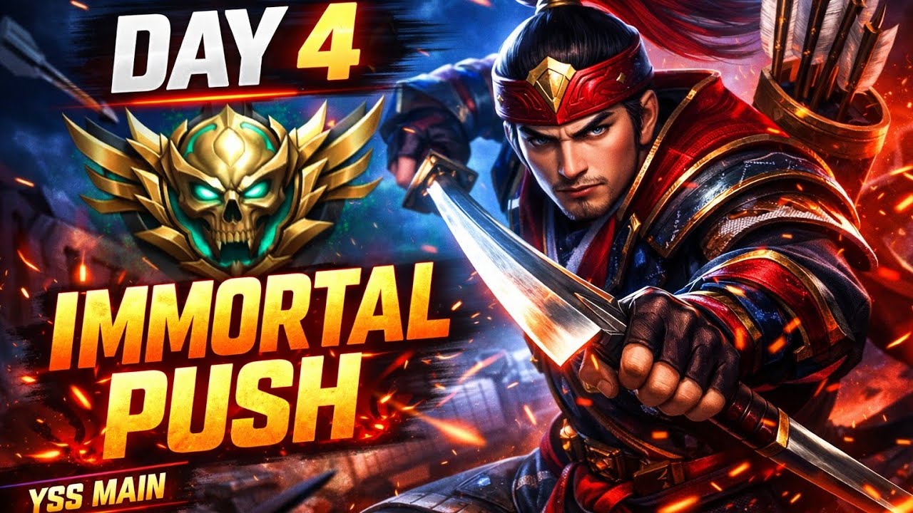 Pushing Rank With YSS TO REACH IMMORTAL | Day 4 MOBILE LEGENDS ...