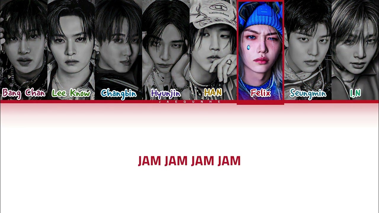 Stray Kids 스트레이 키즈 JJAM Lyrics Color Coded Lyrics