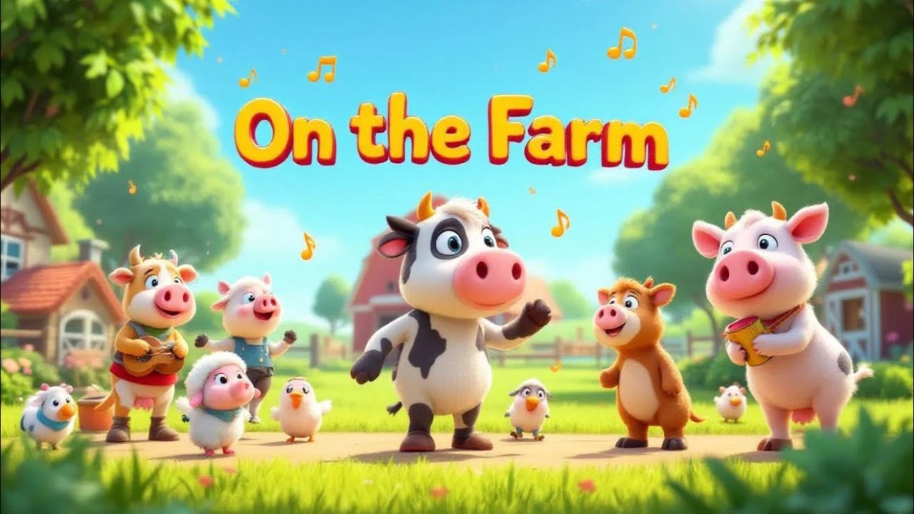 🐄🌾 On the Farm 🐔🚜 | Fun Farm Animals Song with Sounds and Playful Learning | Tiny Magic Tunes