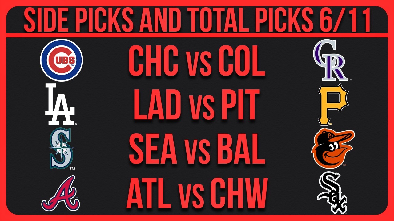 MLB Picks Today | Best Bets & Predictions Thursday 6/11/26