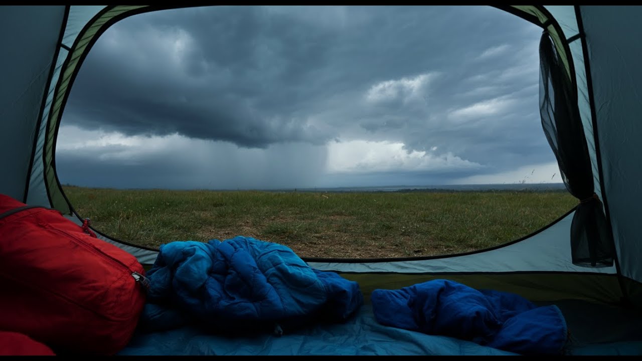 ¡6H de Paz Absoluta! Tormenta Perfecta en Tienda de Campaña | Sonidos Relax y Sueño Profundo
