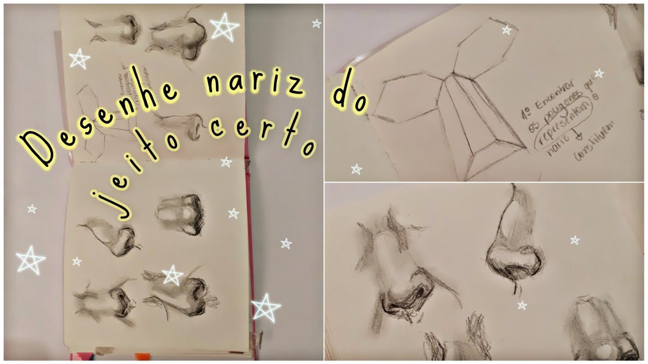 Como desenhar o nariz - Planificação do nariz - Anatomia facial