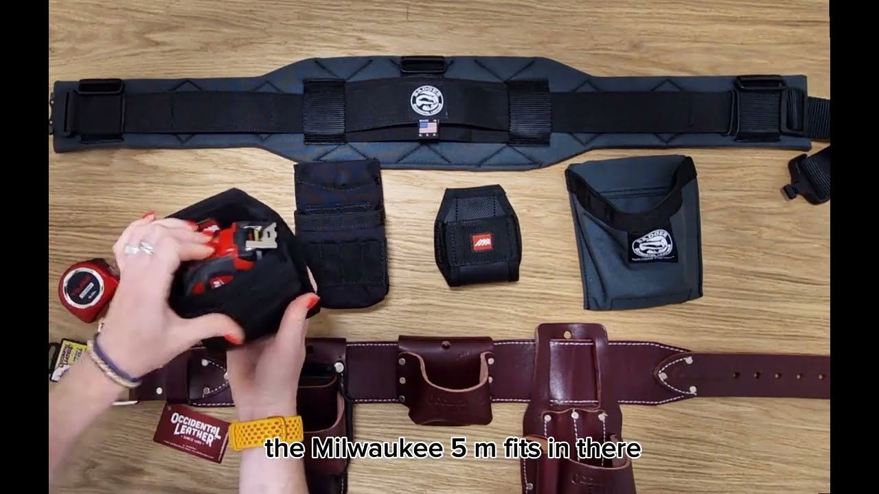 Сравнение кобур для инструментов: ремни для инструментов DiamondBack, Badger и Occidental Leather...