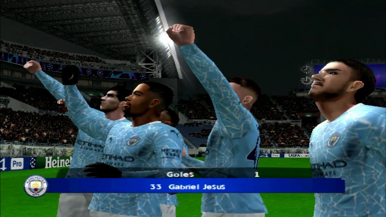 PES 2021(PS2) MANCHESTER CITY VS REL MADRID 8vo de FINAL UCL GAMEPLAY