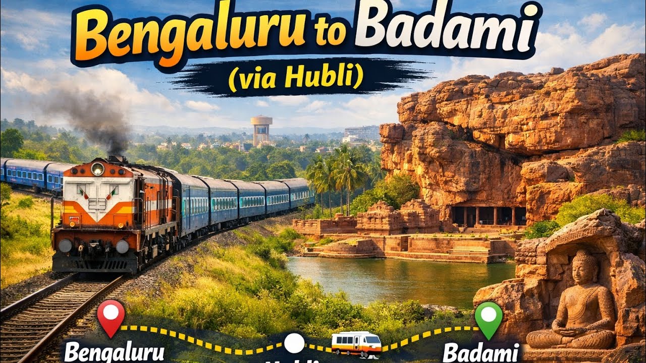 Bengaluru to Badami via Hubli train travel journey vlog 