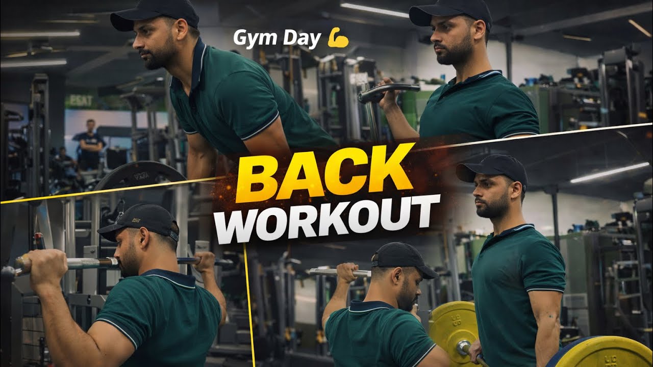 BACK WORKOUT |  full back day gym training 💪